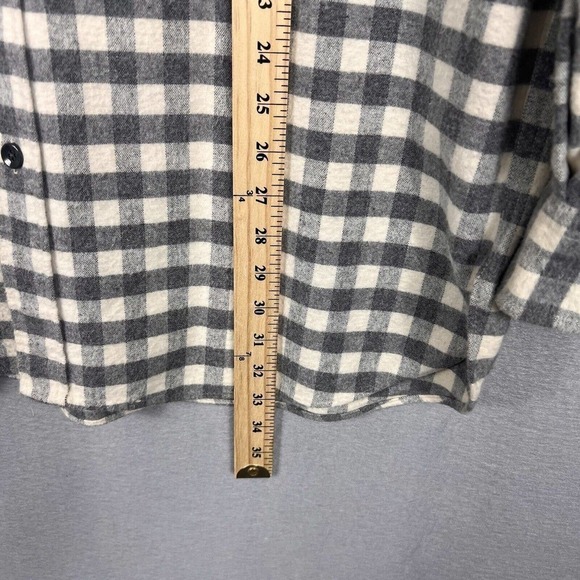 Vintage LL Bean Chamois Cloth Shirt Mens 16.5 Tall Plaid Button Up Long Sleeve - Picture 11 of 14